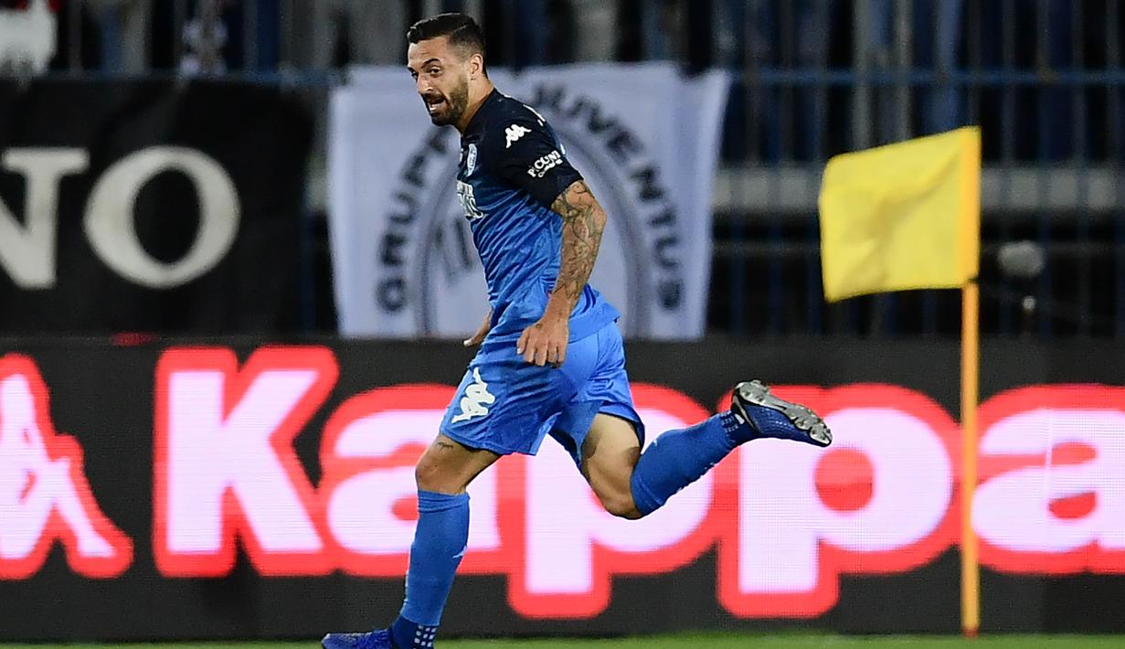 5. Francesco Caputo (Empoli) - 9 Gol (1 Penalti). (AFP/MArco Bertorello)
