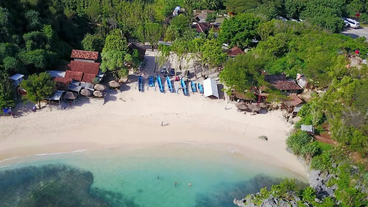 Pantai Ngandong di Yogyakarta salah satu pilihan destinasi wisata libur lebaran idul fitri