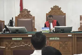 Hakim tunggal sidang praperadilan Febrie Adriansyah (Foto: Ady Anugrahadi/Liputan6.com)