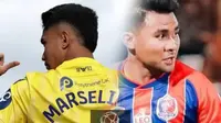 Marselino Ferdinan Vs dan Asnawi Mangkualam. (Photos: Oxford United, Port FC-Graphic Wiwig Prayugi)