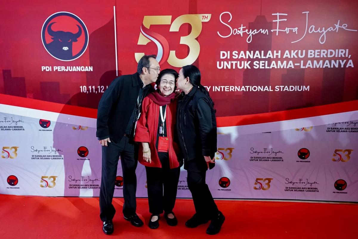 Ketua DPP Bidang Politik PDI Perjuangan Puan Maharani di Rakernas PDIP