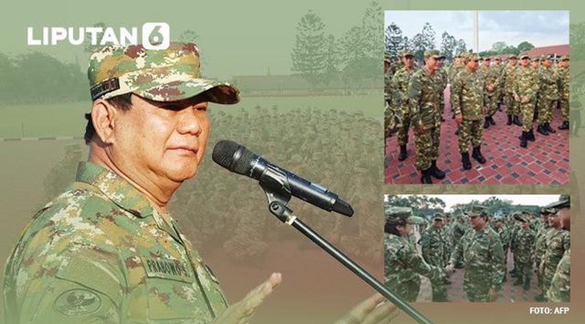 Banner Infografis Serba-Serbi Jajaran Kabinet Merah Putih Digembleng di Lembah Tidar. (Foto: Handout/Media Partner Partai Gerindra/AFP)