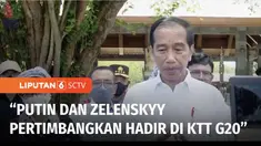Presiden Joko Widodo meninjau kesiapan sejumlah tempat yang akan digunakan pada KTT G20. Presiden menyatakan, Indonesia siap menerima para kepala negara dan delegasi KTT G20. Jokowi sebut Presiden Ukraina dan Presiden Rusia,  masih mempertimbangkan s...