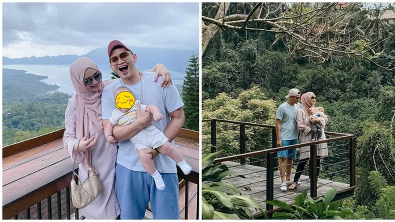 Ajak Anak Pertama Kali, Ini 6 Potret Rezky Adhitya dan Citra Kirana Liburan di Bali