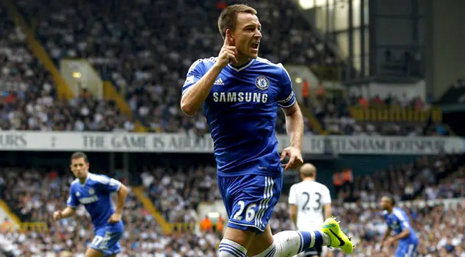 John Terry merupakan pemain dengan gelar Piala FA terbanyak bersama Chelsea. (AFP/Ian Kington)