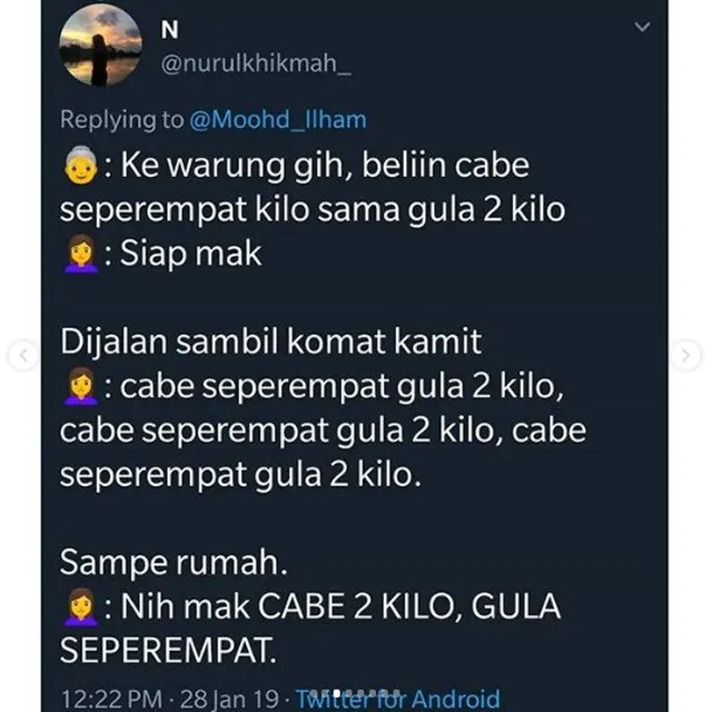 momen kocak warganet ke warung (foto: @nurulkhikmah_)