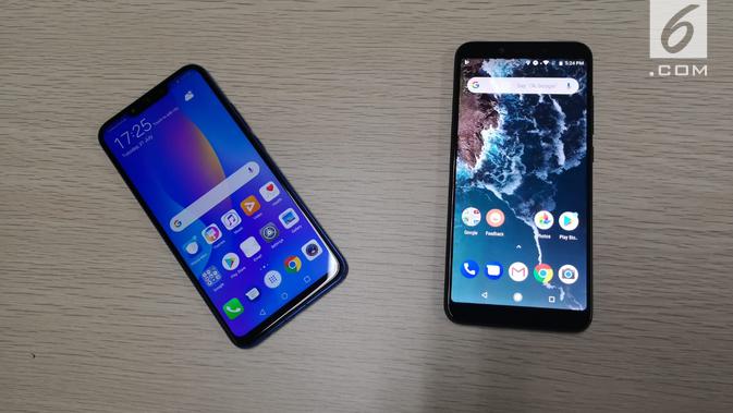 Huawei Nova 3i dan Xiaomi Mi A2 (Liputan6.com/ Agustin Setyo W)