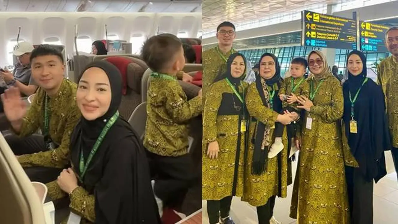 7 Potret Nikita Willy Jalani Umrah Bareng Keluarga Besar, Sosok Baby Izz Menggemaskan