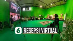 Tak repot memasang dekor nyata untuk disaksikan secara streaming.