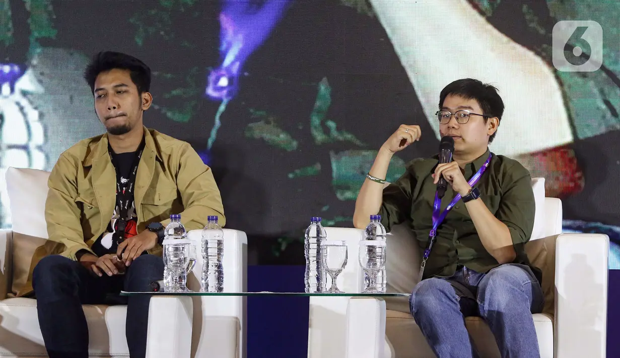 Mekari Conference 2023 menampilkan berbagai sesi menarik melibatkan pakar dan pemimpin dari industri-industri besar, seperti layanan keuangan, perbankan, kecantikan, pendidikan, serta makanan dan minuman. (Liputan6.com/Angga Yuniar)