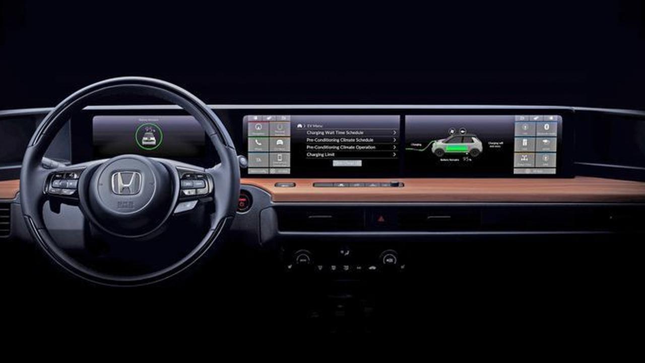 Dashboard mobil listrik Honda