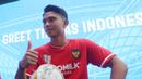 <p>Pemain Timnas Indonesia, Marselino Ferdinan saat acara Meet and Greet PSSI di Rumah Indofood Jakarta Fair 2024, Kemayoran, Jakarta, Kamis (4/7/2024). (Bola.com/M Iqbal Ichsan)</p>