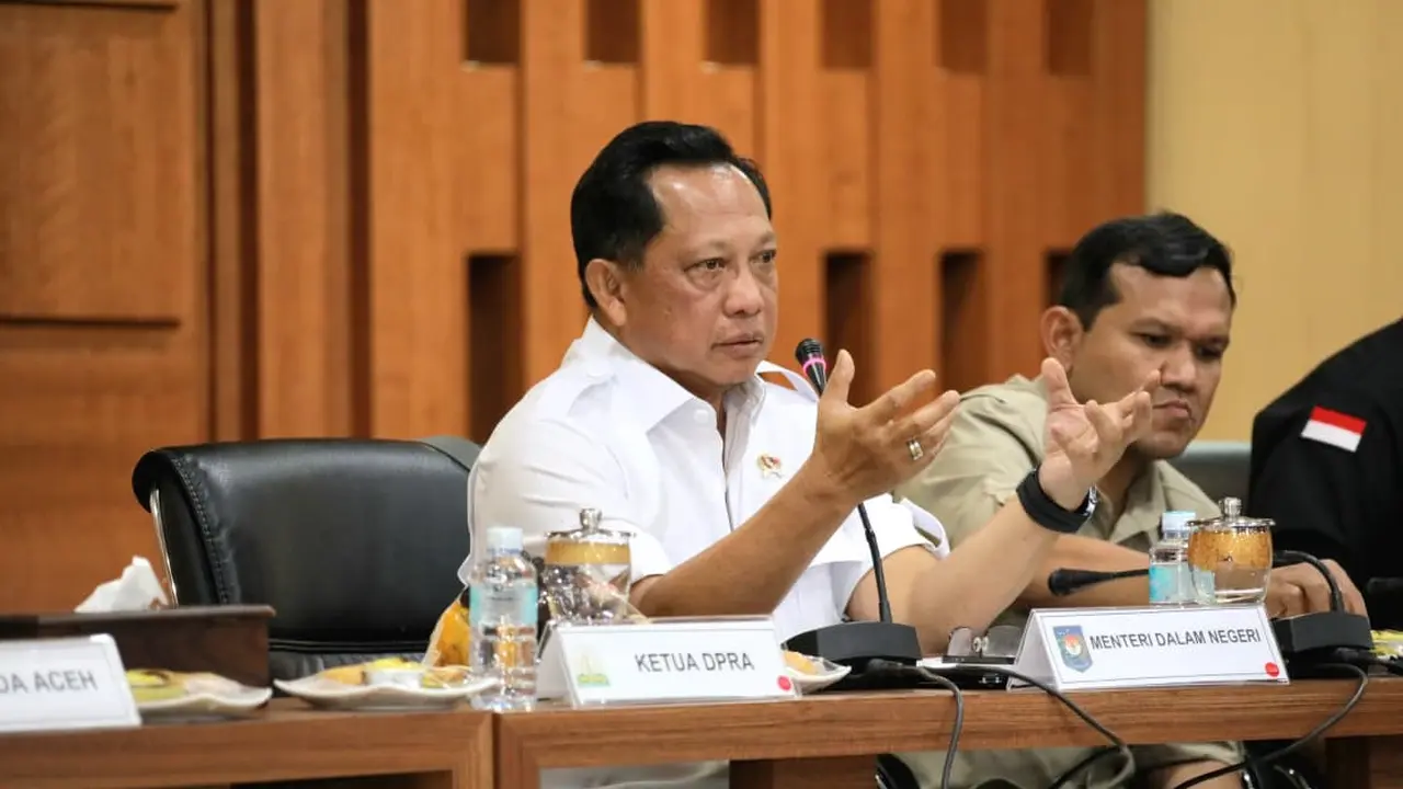 Fokus pemulihan pascabencana, Mendagri, Muhammad Tito Karnavian temui Kepala Daerah se-Aceh.