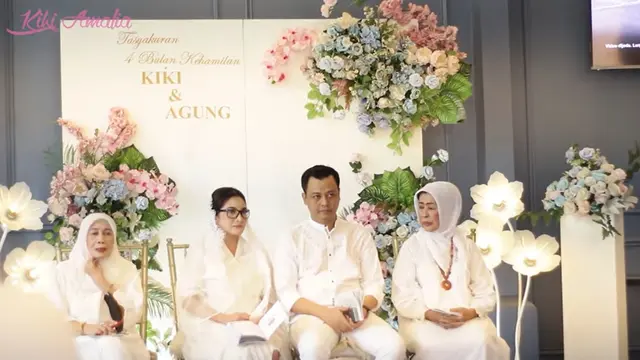 tasyakuran empat bulanan Kiki Amalia