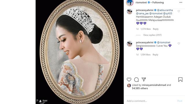 Syahrini (Foto: Instagram/@riomotret)