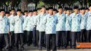 Citizen6, Jakarta:  Walaupun dalam suasana menjalankan ibadah puasa upacara peringatan HUT ke-66 Kemerdekaan RI di Mabes TNI tetap berjalan dengan khidmad. (Pengirim: Badarudin Bakri)