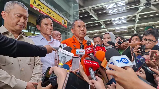 Kepala Badan Nasional Pencarian dan Pertolongan (Basarnas) Marsekal Madya Muhammad Syafii. (Liputan6.com/Rifqy)