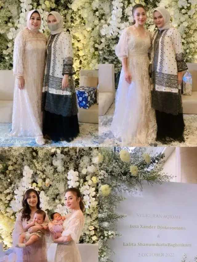Digelar Bersama, Ini 7 Momen Akikah Anak Winona dan Nikita Willy