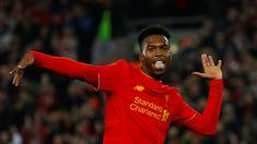 Liverpool menaklukkan Tottenham Hotspur, 2-1, pada putaran keempat Piala Liga Inggris di Stadion Anfield, Liverpool, Selasa (25/10/2016) waktu setempat. Daniel Sturridge mencetak 2 gol Liverpool. (Reuters/Phil Noble)