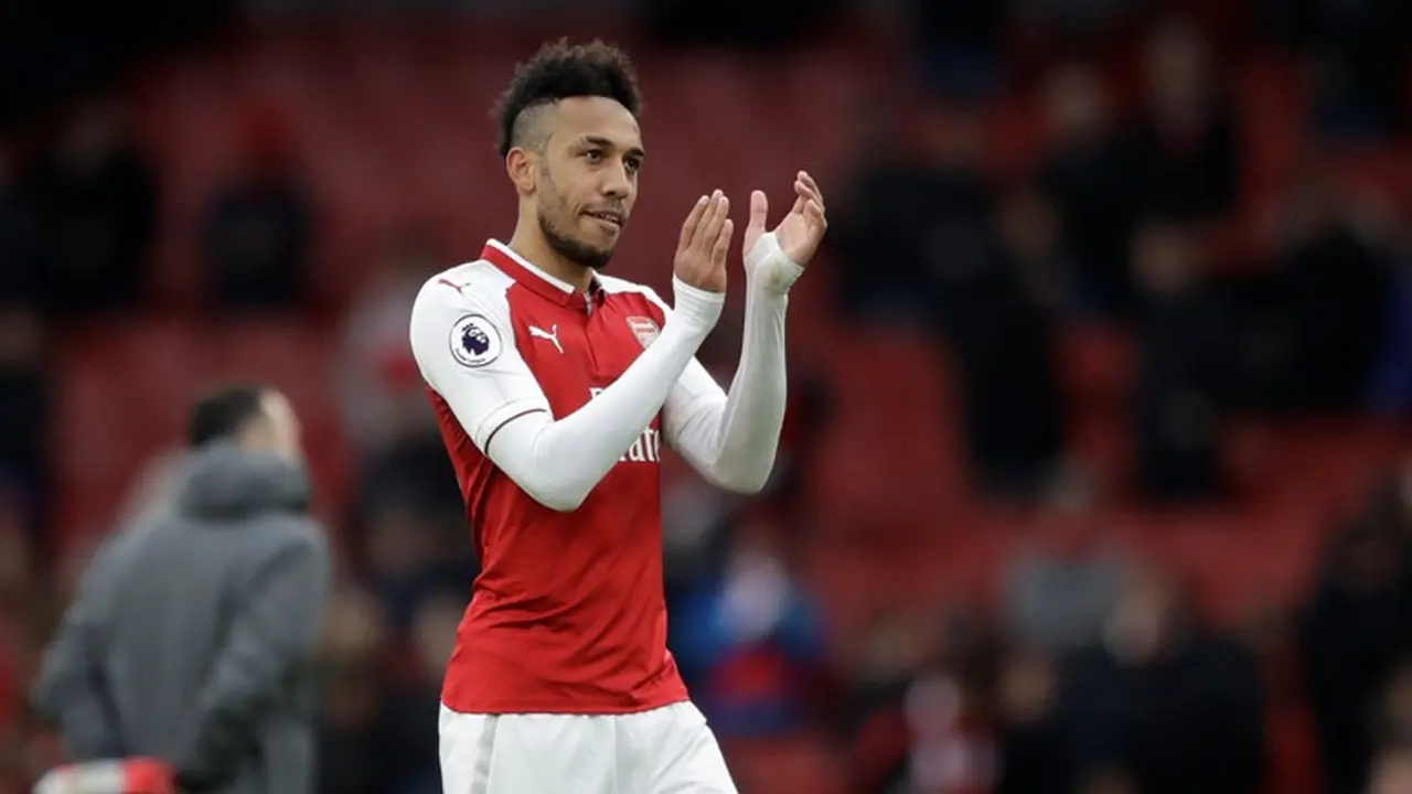 Penyerang Arsenal, Pierre-Emerick Aubameyang.
