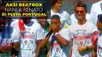 Video aksi Beatbox Nani dan Renato Sanches di pesta juara Portugal menangkan Piala Eropa 2016.