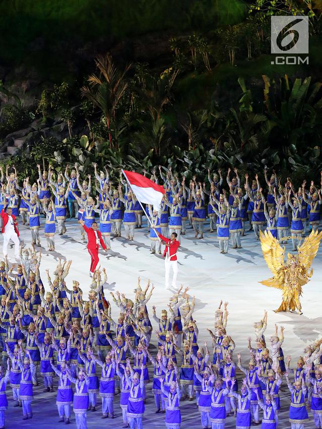 Siman Sudartawa Pimpin Kontingen Indonesia di Pembukaan Asian Games 2018