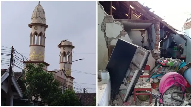 6 Potret Dampak Gempa Malang, Banyak Rumah Warga Rusak Parah