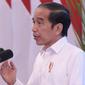 Presiden Joko Widodo (Jokowi) menegaskan seluruh pihak harus bekerja keras untuk memastikan disiplin 3M saat ratas di Istana Negara, Jakarta, Rabu (6/1/2021). (Biro Pers Sekretariat Presiden/Kris)