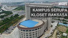 Sebuah kampus di Tiongkok menjadi perbincangan karena bentuknya ternyata mirip dengan kloset duduk