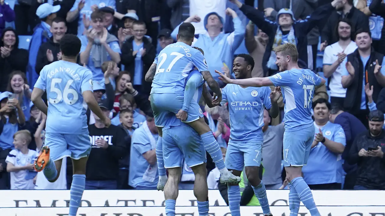 Raheem Sterling - Manchester City - Liga Inggris - 8 Mei 2022