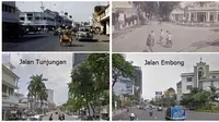 6 Potret Jalanan Zaman Dulu Vs Sekarang di Surabaya, Bikin Nostalgia