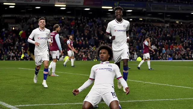Chelsea Hajar Burnley 4-2, Pulisic Hattrick