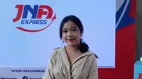 Brisia Jodie saat peluncuran JNA Express di kawasan Kebayoran Baru Jakarta Selatan