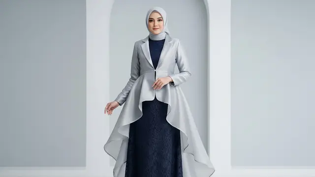 The High-Low Statement: Blazer Organza Asimetris