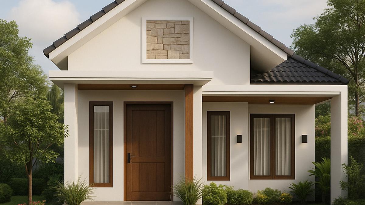 7 Gambar Rumah Sederhana Tapi Mewah 8x9 Meter dengan Taman Mini