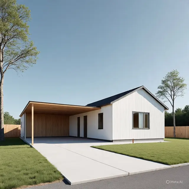Rumah Sederhana 5x12 Meter 2 Kamar dengan Garasi
