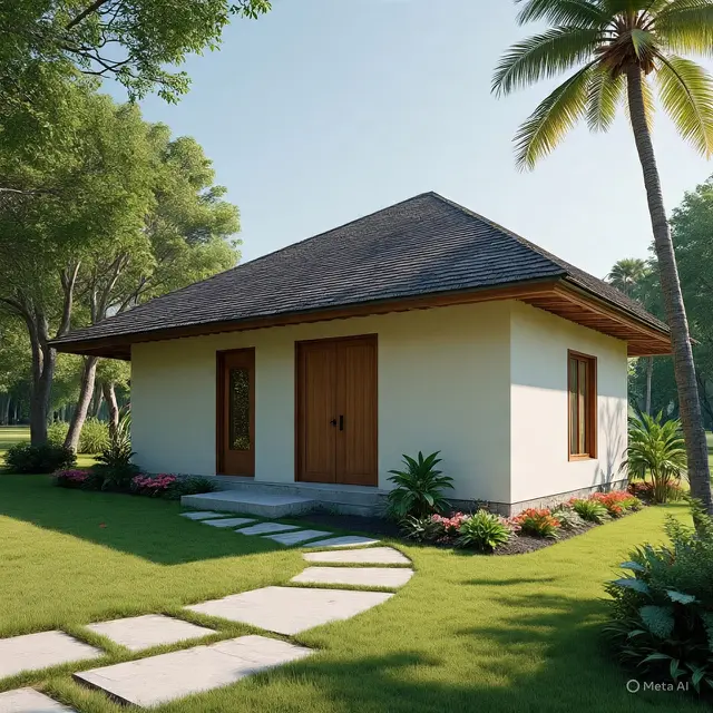 Model Rumah 8x10 di Desa