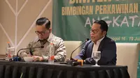 Dirjen Bimas Islam Kamaruddin Amin (kanan) dalam kegiatan Bimtek Fasilitator Bimwin Angkatan II di Jakarta. (Istimewa)