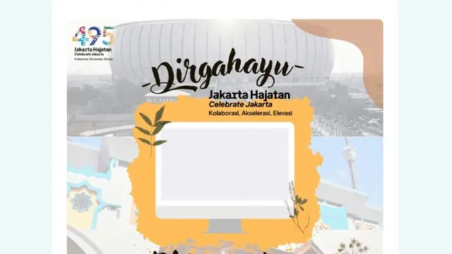 Link Twibbon Ulang Tahun Jakarta 2022.
