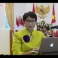 Menlu Retno Marsudi dalam press briefing dengan awak media menjelang pertemuan pemimpin ASEAN pada Sabtu (24/4/2021). (Screenshot Youtube Sekretariat Presiden)