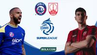 Antarlini Arema Vs Persis. (Bola.com/Wiwig Prayugi)