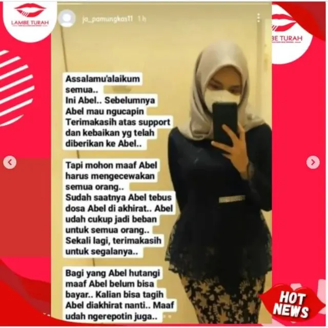 Sosok Putri Bambamg Pamungkas, Jane Abel yang Ucapkan Permohonan Maaf dan Tebus Dosa di Akhirat
