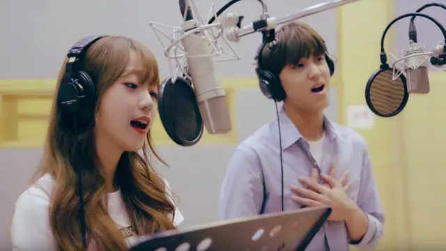 Song Yuvin dan Kim Sohee (Sumber: Youtube/GENIE MUSIC)