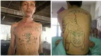 Gagal Sangar, 6 Gambar Nyeleneh Tato Ini Bikin Tepuk Jidat (sumber:Facebook/kementerianhumorIndonesia)