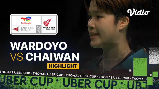 Berita video highlights pertandingan kelima Indonesia vs Thailand di perempat final Piala Uber 2020, di mana Ester Nurumi Tri Wardoyo mengalami kekalahan, Jumat (15/10/2021) pagi hari WIB.