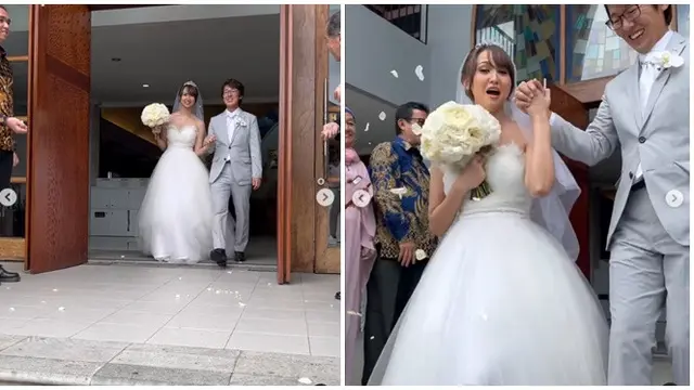 6 Potret Pernikahan Stefi Eks JKT48, Resmi Dinikahi Pria Asal Jepang