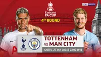 Link Siaran Langsung Piala FA: Tottenham Vs Manchester City di Vidio Malam Ini. (Sumber: dok. vidio.com)