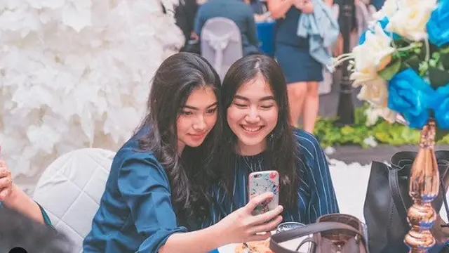 potret kedekatan Melisha dan adik kembar