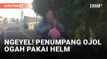 Viral driver ojek online dan penumpang terlibat cekcok di jalanan Jakarta. Penyebabnya karena penumpang menolak memakai helm sepanjang perjalanan. Alasannya karena rambut penumpang wanita itu masih basah.