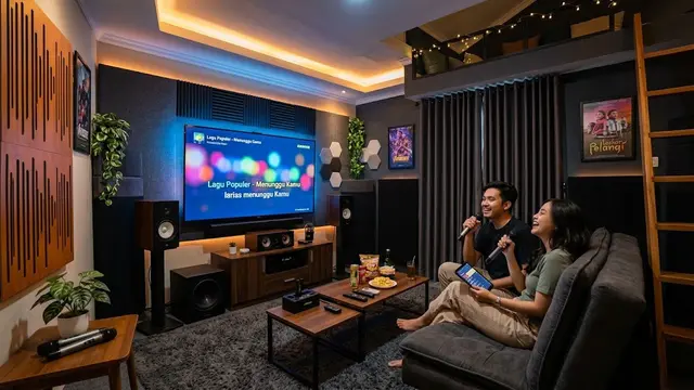 Desain Ruang Karaoke Kecil di Rumah